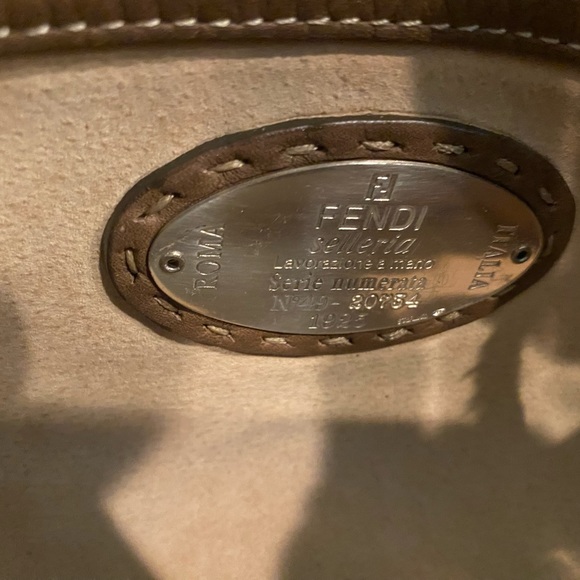 FENDI SELLERIA MINK SATCHEL HANDBAG PREOWNED Vintage - Picture 6 of 9